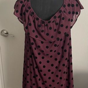 J crew dress with velvet dots